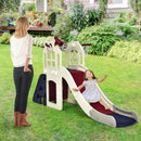 6-In-1 Large Slide for Kids Toddler Climber Slide Playset with Basketball Hoop by LJGDeals