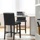 Set of 2 Linen Fabric Bar Stools with Back for Kitchen Island by LJGDeals
