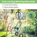 Garden Steel Frame Wheeled Hose Reel Cart by LJGDeals