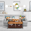Lift Top Coffee Table Central Table with Drawers and Hidden Compartment for Living Room by LJGDeals