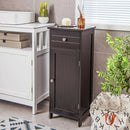 Wooden Bathroom Floor Storage Cabinet with Drawer and Shelf by LJGDeals