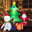 7.2 Feet Inflatable Lighted Christmas Decoration Tree with Santa Claus by LJGDeals