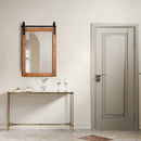 30 x 22 Inch Wall Mount Mirror with Wood Frame by LJGDeals
