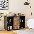48 Inch Industrial Buffet Sideboard with 4 Open Cubbies by LJGDeals