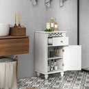 Bathroom Floor Storage Cabinet Organizer with Drawer by LJGDeals
