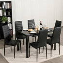 Set of 2 or 6 High Back Dining Chairs-Set of 6 by LJGDeals