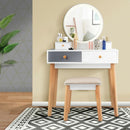 Makeup Dressing Table with 4 Drawers and Lighted Mirror by LJGDeals