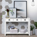 Wooden Console Table with 3 Drawers and 2-Tier Shelves by LJGDeals