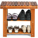 3-Tier Wood Shoe Rack 19' Shoe Bench Boots Organizer by LJGDeals
