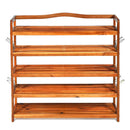 5-Tier Wood Large Shoe Rack Holds up 12-18 Pairs by LJGDeals