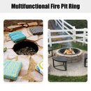 36 inch Round Steel Fire Pit Ring Line for Outdoor Backyard by LJGDeals