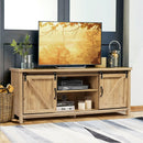 TV Stand Media Center Console Cabinet with Sliding Barn Door by LJGDeals