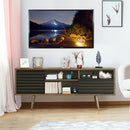 Mid-Century Modern TV Stand for TVs up to 65 Inch with Storage Shelves by LJGDeals