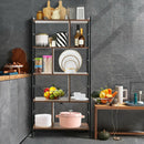4-Tier Industrial Freestanding Bookshelf with Metal Frame by LJGDeals