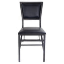 Set of 2 Metal Folding Dining Chair with Space Saving Design by LJGDeals