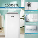 10000 BTU(Ashrae) Portable Air Conditioner with with 3 Modes and Remote Control by LJGDeals