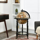16th Century Nautical Chart Wine Cabinet with Wheels by LJGDeals