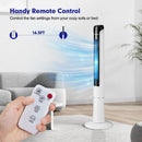 Portable 48 Inches Tower Fan with Remote Control-White by LJGDeals