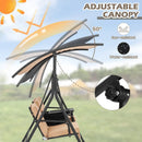 Porch Swing Chair with Adjustable Canopy by LJGDeals