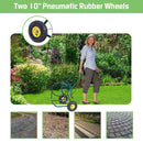 Garden Steel Frame Wheeled Hose Reel Cart by LJGDeals