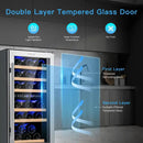Dual-Zone 30-Bottle Wine Cooler by LJGDeals