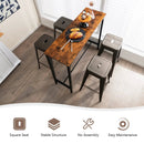 30 Inch Bar Stools Set of 4 with Square Seat and Handling Hole by LJGDeals