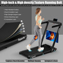 2.25HP 2 in 1 Folding Treadmill with APP Speaker Remote Control by LJGDeals