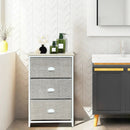 Nightstand Side Table Storage Tower Dresser Chest with 3 Drawers by LJGDeals