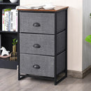 Nightstand Side Table Storage Tower Dresser Chest with 3 Drawers by LJGDeals