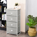 Chest Storage Tower Side Table Display Storage with 4 Drawers by DirectDeals