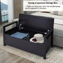 34.5 ×15.5 ×19.5 Inch Shoe Storage Bench with Cushion Seat for Entryway by LJGDeals