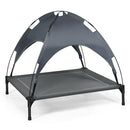 Portable Elevated Outdoor Pet Bed with Removable Canopy Shade by DirectDeals