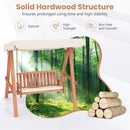 Donald Outdoor Wooden Darden Swing Chair