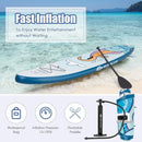 11 ft Inflatable Stand Up Paddle Board Surfboard with Aluminum Paddle Pump by LJGDeals