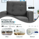 Mid-Century Upholstered Armchair Club Chair with Rubber Wood Legs by LJGDeals