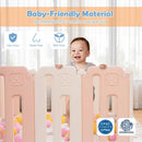 16 Panels Baby Safety Playpen with Drawing Board by LJGDeals