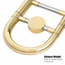 B Flat Trombone Golden Brass with Mouthpiece by LJGDeals