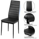 Set of 2 or 6 High Back Dining Chairs-Set of 6 by LJGDeals