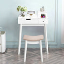 Vanity Dressing Table Set Flip Mirror Desk Furniture Stool by LJGDeals