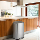 13.2 Gallon Stainless Steel Trash Garbage Can with Bucket by LJGDeals