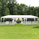 10 x 30 Feet Gazebo Canopy Tent with Connection Stakes and Wind Ropes by LJGDeals