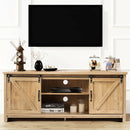 TV Stand Media Center Console Cabinet with Sliding Barn Door by LJGDeals