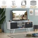 Mid-Century Modern TV Stand for TVs up to 65 Inch with Storage Shelves by LJGDeals