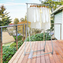 Extendable Foldable Heavy Duty Clothing Rack with Hanging Rod by LJGDeals