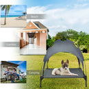 Portable Elevated Outdoor Pet Bed with Removable Canopy Shade by LJGDeals