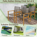 Lopez Rattan Garden Chair (Set of 4)