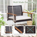 Bruce Outdoor Wooden Darden Swing Chair