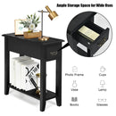 2 Pieces 2 Tier Sofa Side End Table with Drawer and Open Shelf by LJGDeals