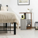 3-Tier End Table with Open Storage Shelf for Living Room Bedroom-Brown by LJGDeals