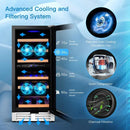 Dual-Zone 30-Bottle Wine Cooler by LJGDeals
